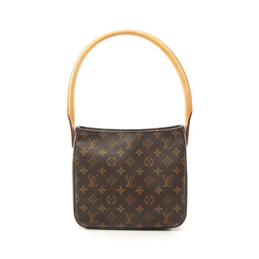 Louis Vuitton Brown Leather Looping Bag Monogram Shoulder - Picture 2 of 7